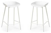 Julian Bowen Bar Stools, White, One Size