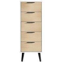 Julian Bowen Alba 5 Drawer Narrow Chest