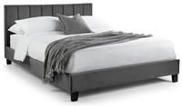 Julian Bowen Rosa Velvet Bed In A Box 150cm - Grey