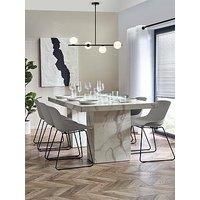 Julian Bowen Rome Dining Table - White