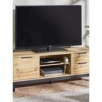 Julian Bowen Bali Tv Unit-Light Oak, Engineered Wood, 50 x 135 x 40