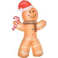 8ft Christmas Inflatable Gingerbread Man Lighted Indoor Outdoor