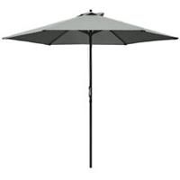 Outsunny 2.8m Patio Umbrella Parasol Outdoor Table Umbrella 6 Ribs Dark Grey