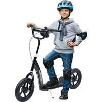 HOMCOM Teen Push Scooter Kids Children Stunt Scooter Bike Bicycle Ride On 12" EVA Tyres, Black