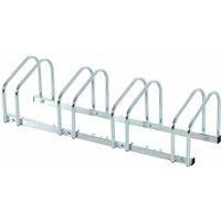 Homcom 4 Bike Parking Rack Silver