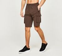 Alessandro Zavetti Pavoletti Woven Cargo Short - Brown - Size S