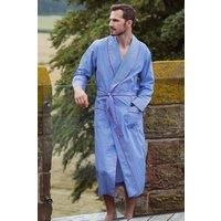 'Burford' Stripe Crisp Cotton Dressing Gown