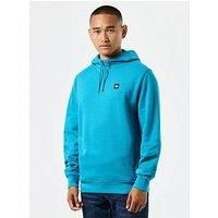 Weekend Offender Ribbe Plain Badge Hoodie - Blue