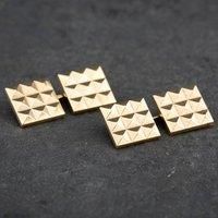 Pre-Owned Vintage Yellow Gold Iconic Cartier Square Art Deco Cufflinks 4119043