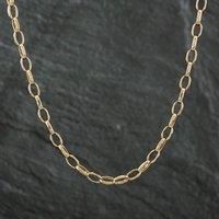 Pre-Owned 9ct Yellow Gold Facetted 26 Inch Belcher Chain 4104801