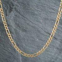 Pre-Owned 9ct Yellow Gold 18 Inch Figaro Chain 4116889