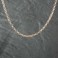 Pre-Owned Vintage Yellow Gold Oval 18 Inch Belcher Chain 41161007