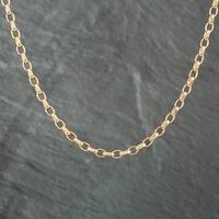 Pre-Owned 9ct Yellow Gold Oval 19 Inch Belcher Chain 41041019