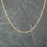 Pre-Owned 9ct Yellow Gold Open Bar 17 Inch Belcher Chain 41161034