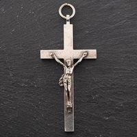 Pre-Owned Vintage Silver Large Crucifix Cross Loose Pendant 41251057