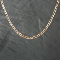 Pre-Owned 9ct Yellow Gold Square 18 Inch Curb Chain 41161085