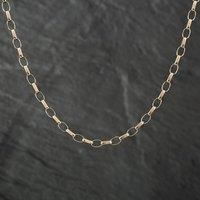 Pre-Owned 9ct Yellow Gold Oval 18 Inch Belcher Chain 41161025