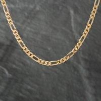 Pre-Owned 9ct Yellow Gold 3+1 20 Inch Figaro Chain 41041089