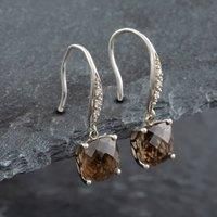 Pre-Owned White Gold Dropper Earrings 41171361