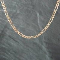 Pre-Owned 9ct Yellow Gold 3+1 18 Inch Figaro Chain 41161195