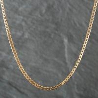 Pre-Owned 9ct Yellow Gold Flat 16 Inch Curb Chain 41161371