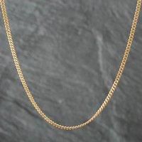 Pre-Owned 9ct Yellow Gold Flat 17 Inch Curb Chain 41161374