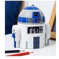 Paladone R2D2 Alarm Clock - Perfect Decor for Star Wars Fans - USB Cable Included - 13 cm (5") Tall