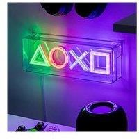 Playstation Icons LED Neon Light - Officially Licensed Free Standing or Wall Mountable Light Sign - Game Room Accessories & Decor for Gamers | Paladone