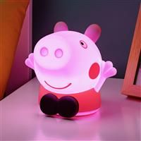 Peppa Pig Squishy Lamp -  Officially Licensed Free Standing Desk Light, Gaming