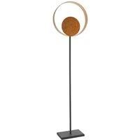 1615mm Gold Patina Complete Standing Floor Lamp Light - Dark Bronze Metalwork