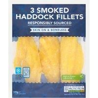 4 Smoked Haddock Fillets 360g