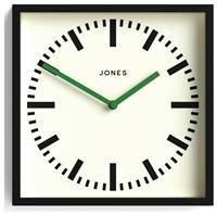 Jones Clocks Paramount Square Wall Clock - Black