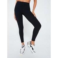 Gym King Womens Peach Luxe Legging - Black Luxe