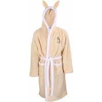 Disney Womens Bambi Dressing Gown Supersoft Fleece Miss Bunny Robe Cream L-XL