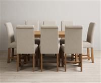 York 150cm Solid Oak Dining Table with 6 Natural Chairs