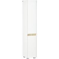 kleankin Tall Bathroom Cabinet with Adjustable Shelves, 5-Tier Modern Freestanding Tallboy with Storage Cabinets, White