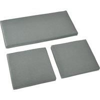 Outsunny Outdoor Seat Cushion Pads for Rattan Furniture, 3 PCs Garden Furniture Cushions, Dark Grey