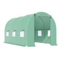 Outsunny 4.5m x 2m x 2m Walk-In Gardening Plant Greenhouse w/ PE Cover, Green