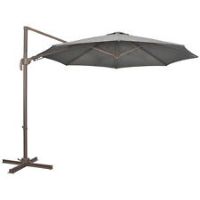 Outsunny 3(m) Cantilever Parasol 360 Rotation Roma Umbrella with Tilt Grey