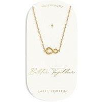 Katie Loxton Better Together Waterproof Gold Charm Necklace