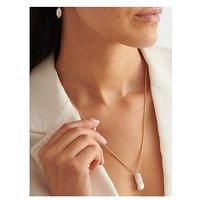 Katie Loxton Pearl Lustre Lariat Waterproof Gold Necklace