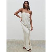 Pretty Lavish Demi Bandeau Maxi Dress - Beige