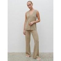 Pretty Lavish Kourtney Knit Trouser Co-Ord - Taupe