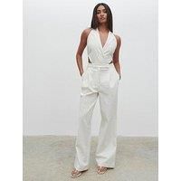 Pretty Lavish Pandora Stripe Tux Jumpsuit - Multi