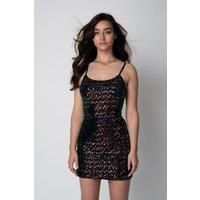 Multicolour Sequin Strappy Fitted Dress