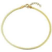 Seol + Gold Herringbone Chain Anklet