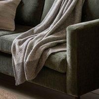 Crossland Grove Knitted Parting Throw Grey 1300X1700Mm