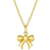 Seol + Gold Bow Necklace