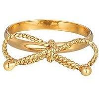 Seol + Gold Rope Bow Ring