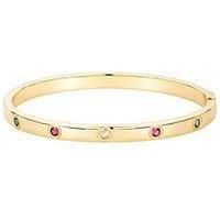 V By Very V By Very Gold Plated Multi Cz Bangle